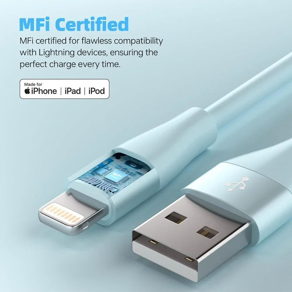 iPhone Charger 3Pack 10 FT Apple MFi Certified Lightning Cable Fast Charging iPh